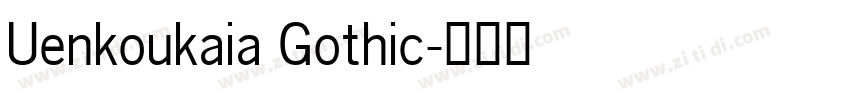 Uenkoukaia Gothic字体转换